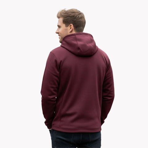 Glide SlimFit HP Tech Zip Hoodie Maroon