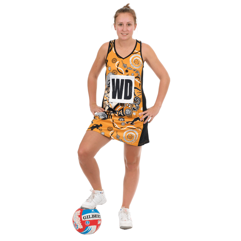 netball dresses shorts Zest Netball Dress Gold/Black– Coast 2 Coast Sports Croatia